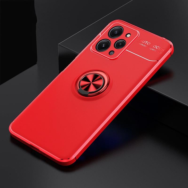 Чехол с кольцом Xiaomi Redmi 12 Autofocus Red (34300-2D)