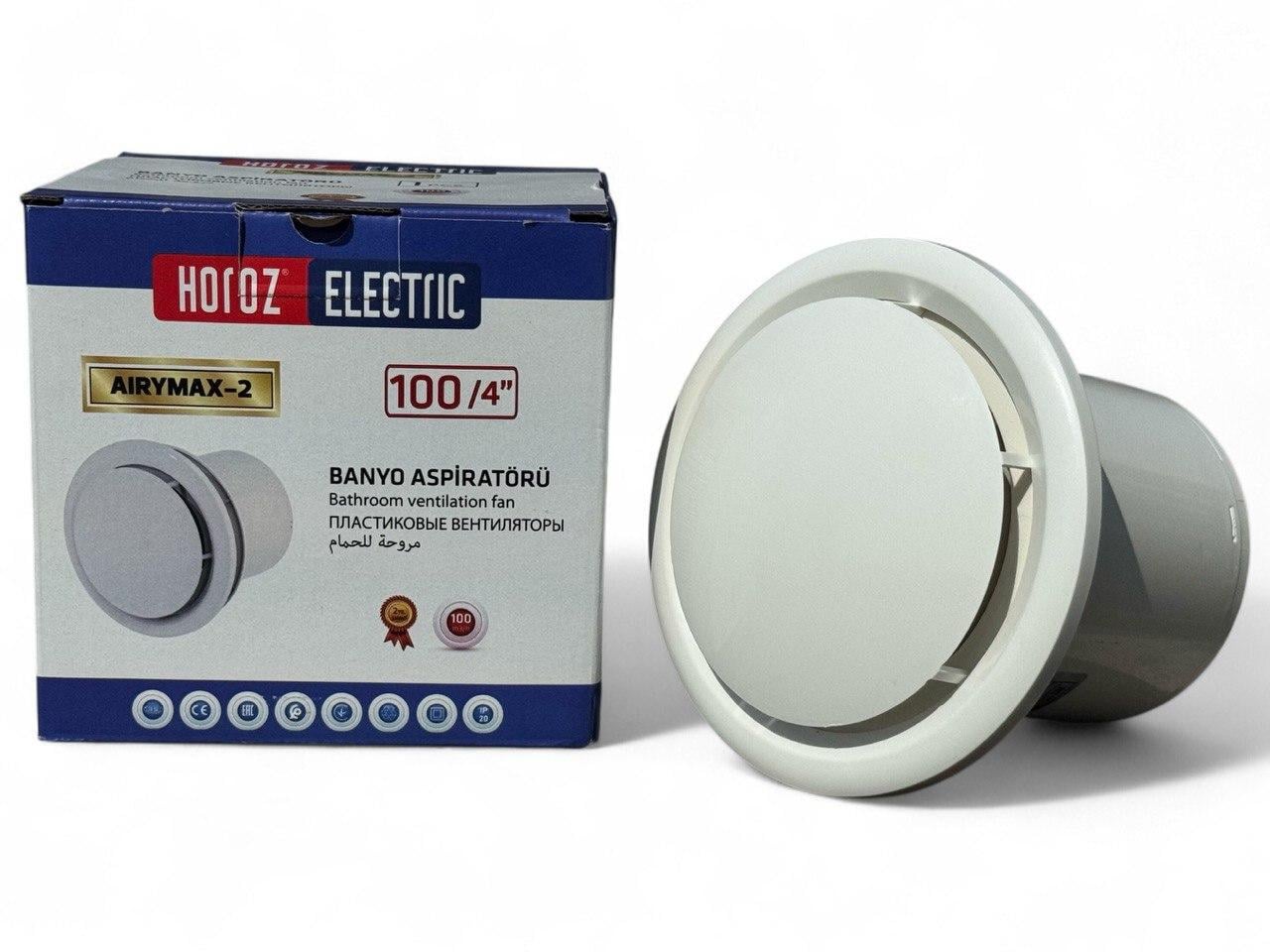 Вентилятор HOROZ ELECTRIC AIRYMAX-2 12W 100 мм (502-000-100) Вентилятор HOROZ ELECTRIC AIRYMAX-2 12W 100 мм (502-000-100)