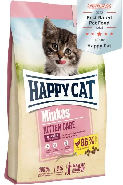 Корм сухий Happy Cat Minkas Kitten Care для кошенят з птицею 10 кг (70406)