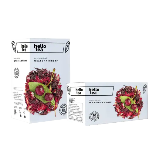Чай пакетированный Hello Tea Сумашедшая Вишня 20 шт. (19306985)
