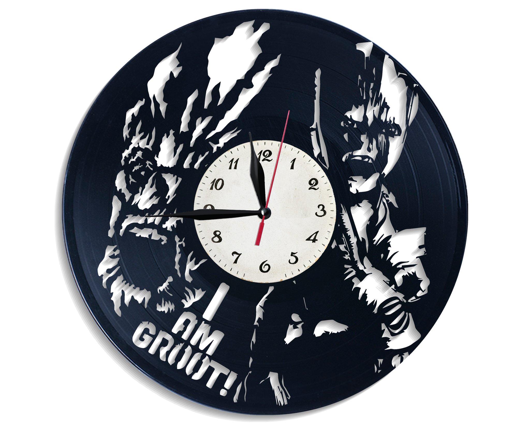 Часы настенные Грут 2674 из виниловой пластинки