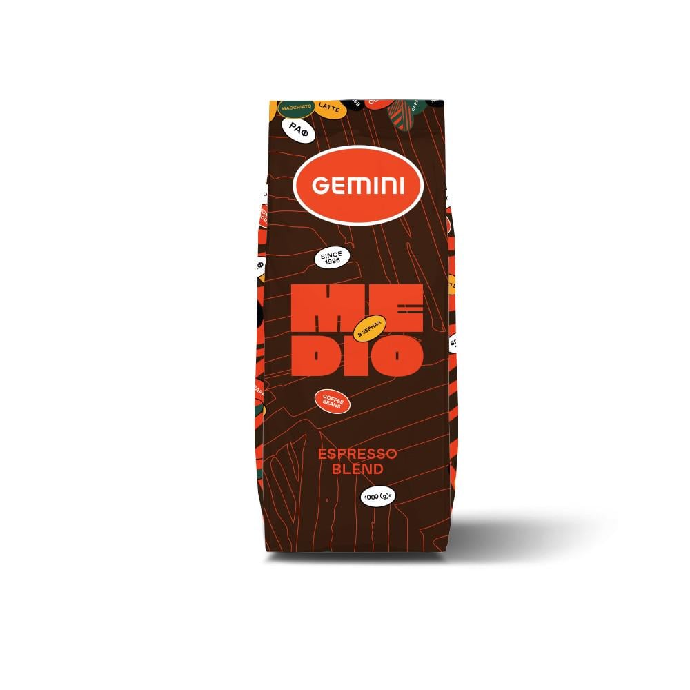 Кофе в зернах Gemini Espresso Medio 1 кг (11602) Кофе в зернах Gemini Espresso Medio 1 кг (11602)