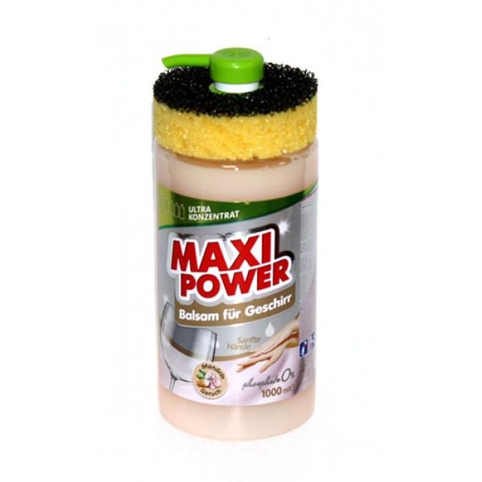 Средство для мытья посуды Maxi Power Миндаль с губкой 1 л (402800)