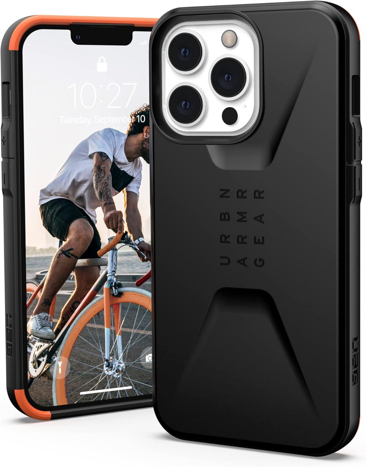 Чехол противоударный милитари UAG Civilian для Iphone 13 Pro Max 6,7" Black