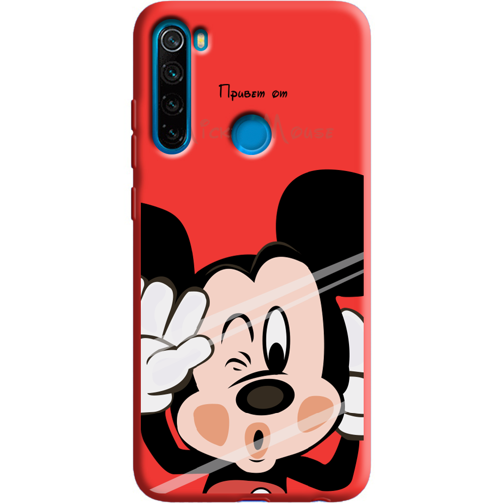 Чехол Boxface Xiaomi Redmi Note 8 Mister M Красный силикон (38214-cc58-38683)