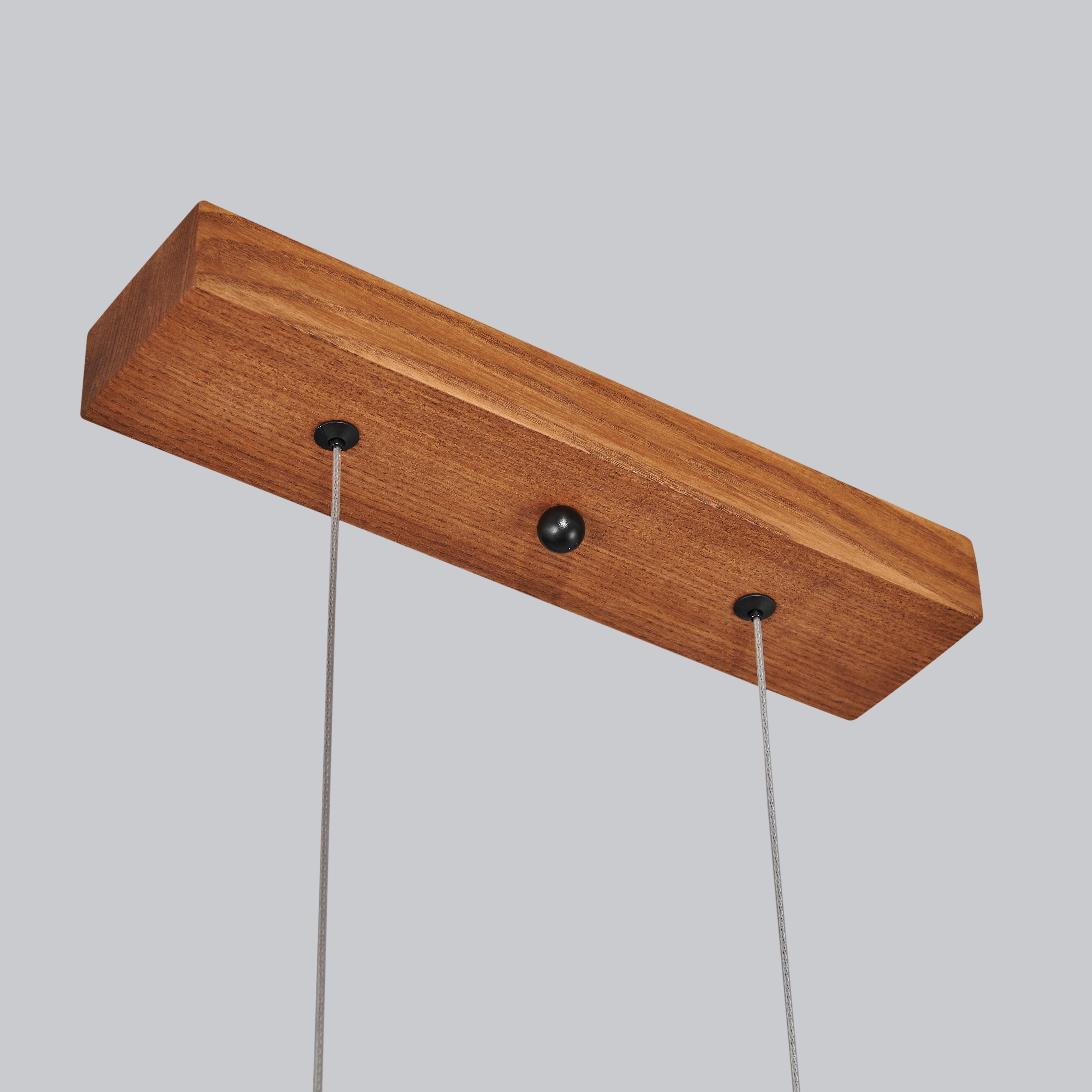 Люстра LED в стиле лофт Gaff Design Line Black walnut - фото 7