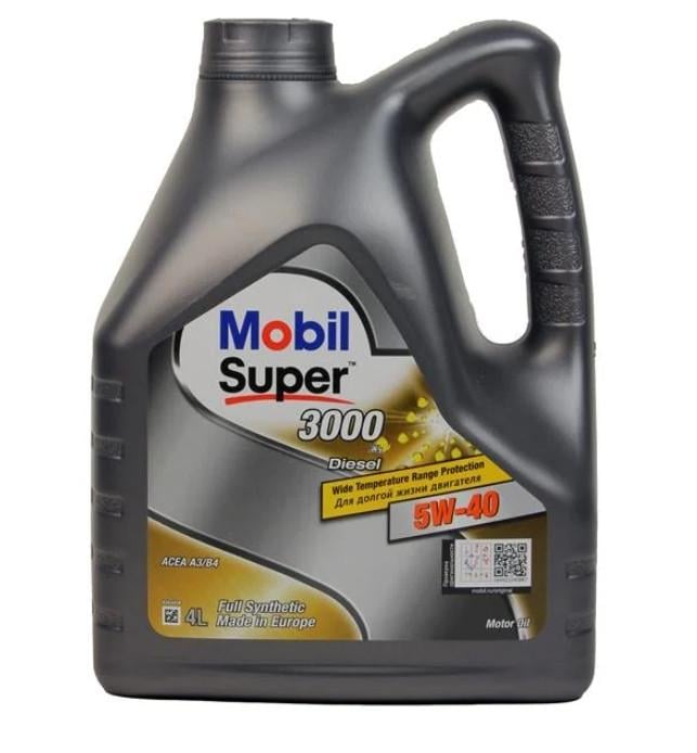 Моторное масло Mobil Super 3000 X1 Diesel A3/B3/B4 CF 5W-40 4 л (152062)