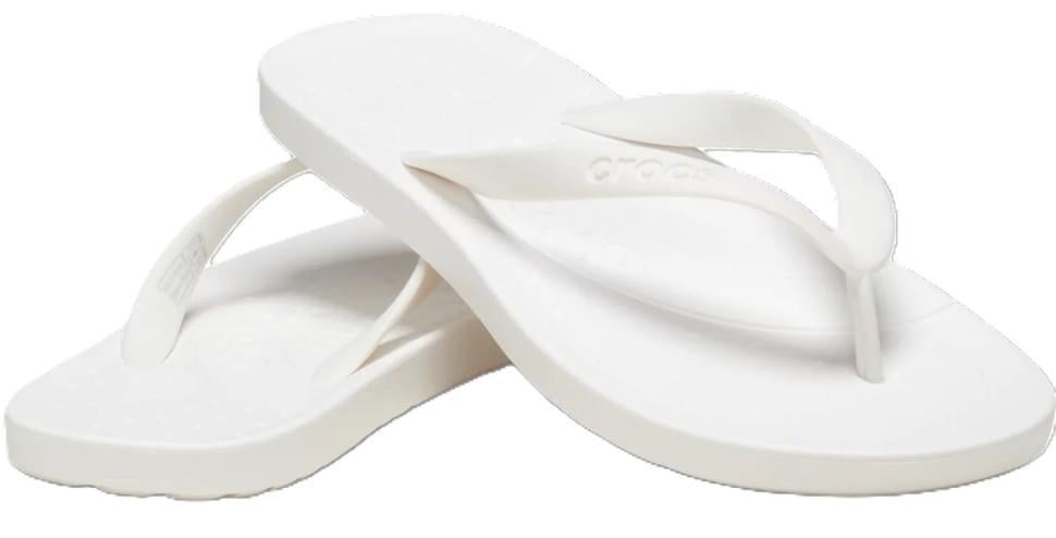 В'єтнамки жіночі Crocs Flip White р. 36-37 Білий (25689)