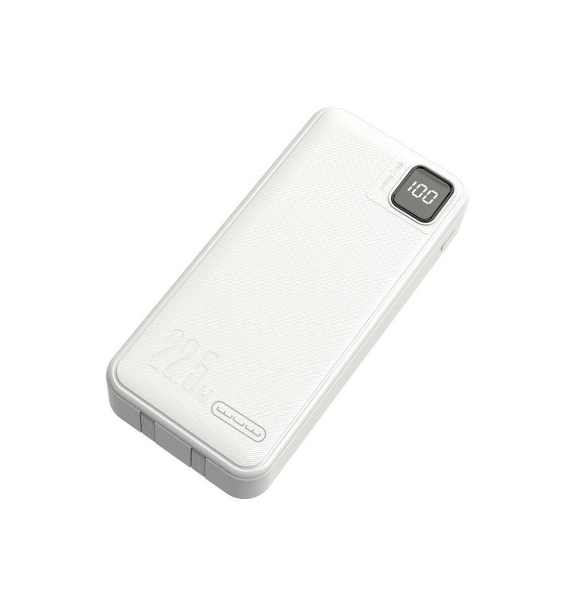 Повербанк Wuw Y138 20000 mAh 2xUSB/1xUSB Type-C Белый (Y138W)
