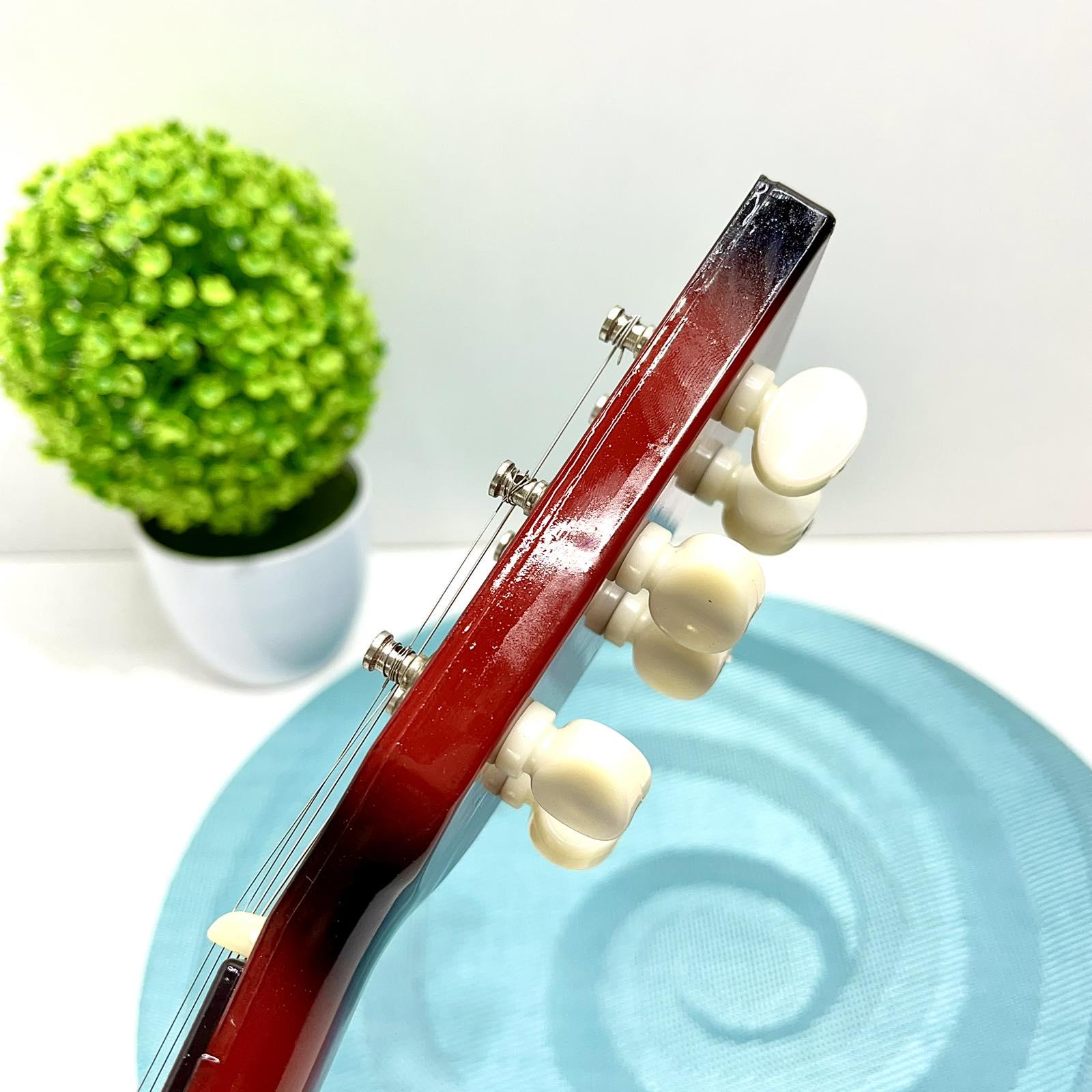 Гитара деревянная детская 6 струн Красный (M 1369) - фото 11