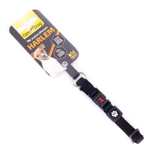 Ошейник для собак GimDog HARLEM нейлоновый 46-66 см/25 мм Черный (80204606613)