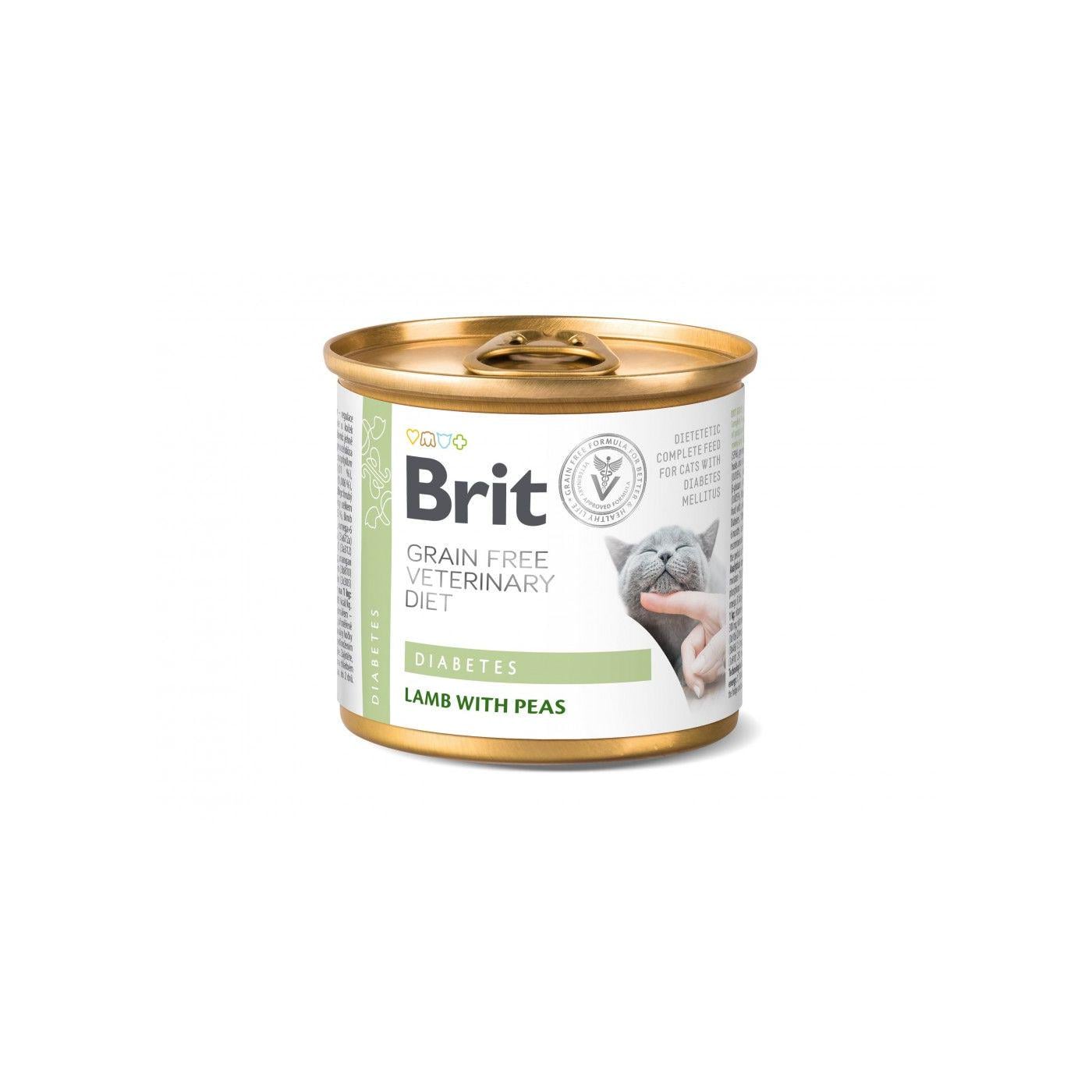 Корм влажный для кошек болеющих сахарным диабетом Brit VD Veterinary Diet Cat Cans Diabetes 200 г 6 шт. Корм влажный для кошек болеющих сахарным диабетом Brit VD Veterinary Diet Cat Cans Diabetes 200 г 6 шт.