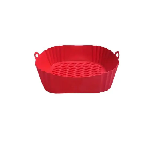 Форма силиконовая для аэрогриля/мультипечи ребриста 20 см Красный (R-16-29)