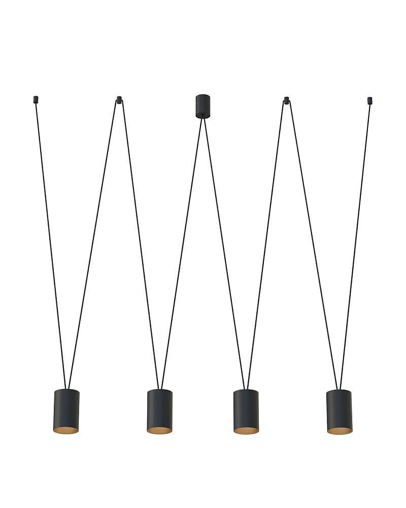 Светильник подвесной Nowodvorski 7814 More tone GU10 4x10W IP20 Bl Черный