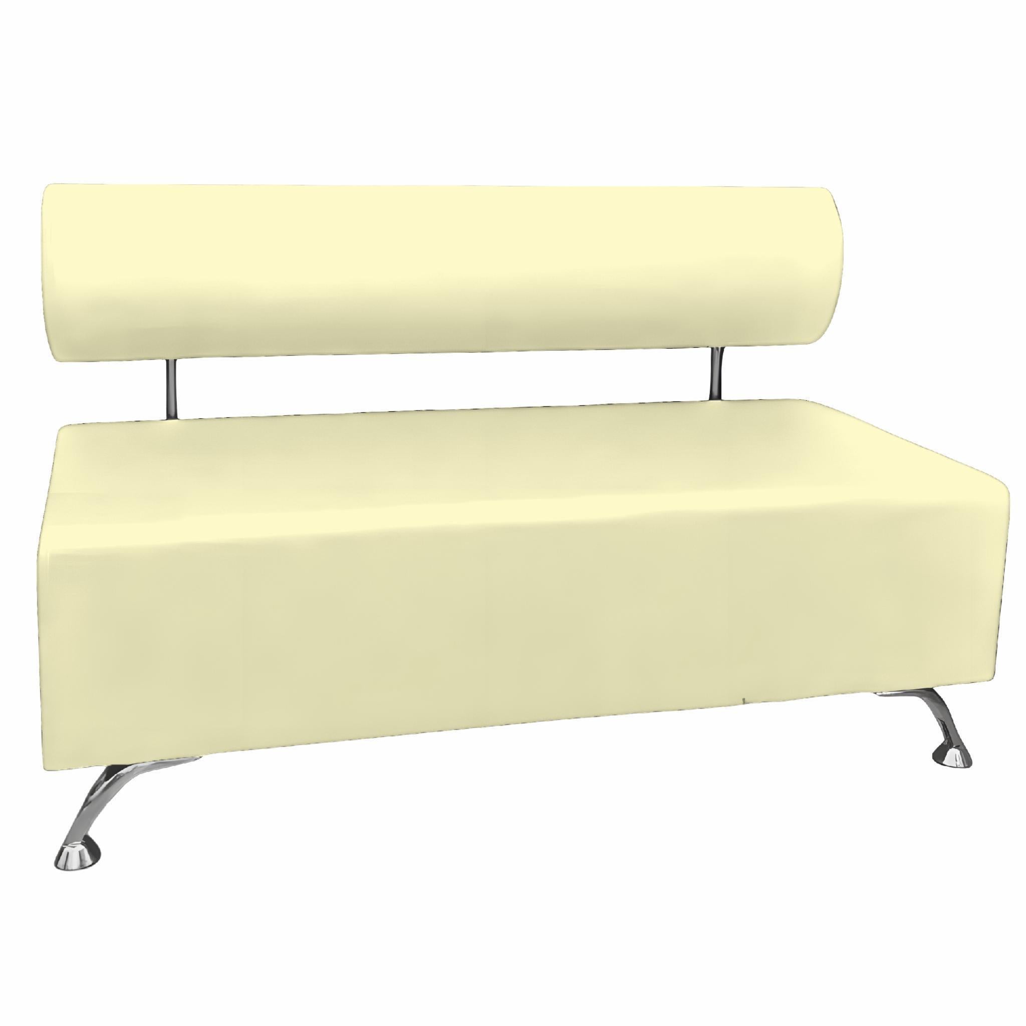 Диван офисный AVVS для ожидания/приемной 100 см с ножками 12 см Бежевый