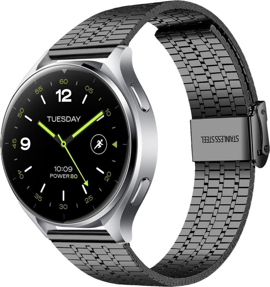 Браслет металлический Counic для Xiaomi Watch 2/2 Pro Black (37183-2B)