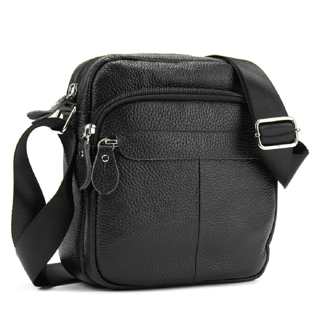 Чоловіча сумка через плече Royal Bag M56-0082A Чорний (6989)