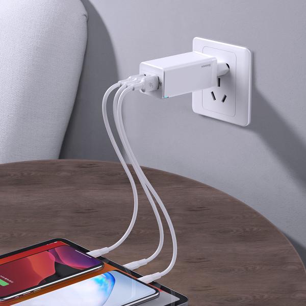 Мережевий зарядний пристрій Baseus GaN2 Lite Quick Charger 65 W 1 Type-C 1 USB - фото 7