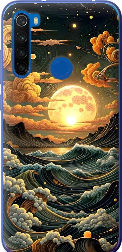 Чехол на Xiaomi Redmi Note 8T Арт волны (6332t-1818-42517)