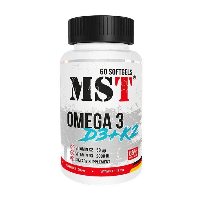 Рыбий жир MST Omega 3 D3 + K2 60 капс. (18607-01)