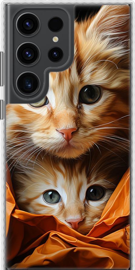 Чехол на Samsung Galaxy S23 Ultra Котики 2 (5664pc-2906-42517)