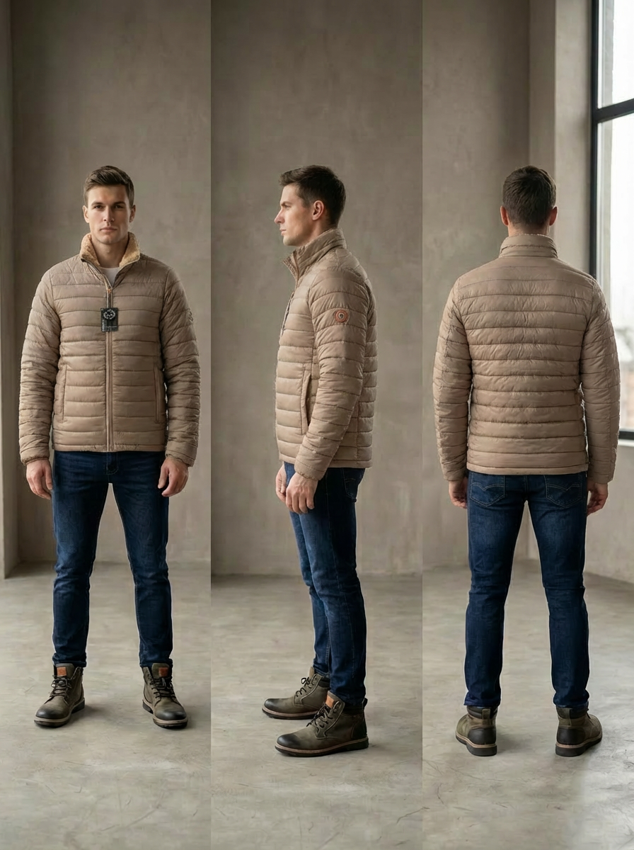 Куртка чоловіча Just Emporio 2XL Бежевий (1618) - фото 10 Куртка чоловіча Just Emporio 2XL Бежевий (1618) - фото 10