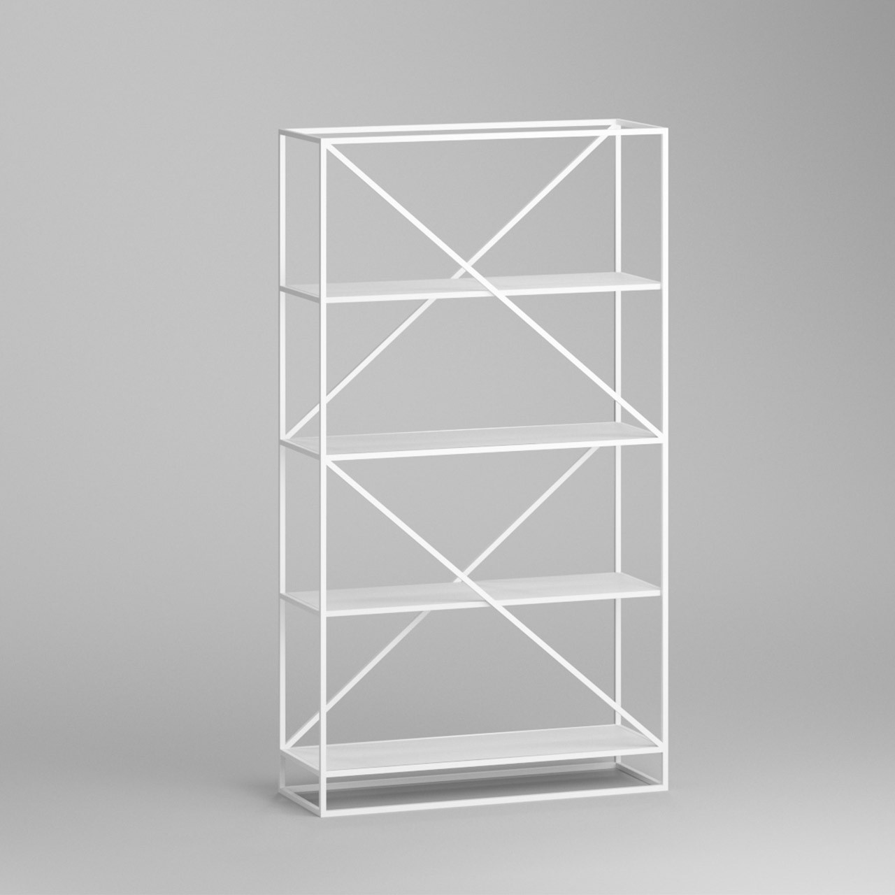 Стеллаж для хранения Loft NS-1789 1730x970x330 мм Белый (6156d5803edc877ba858993f)