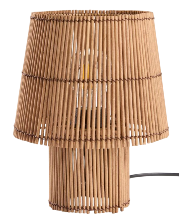 Настольная лампа бамбуковая d 19 см высота 25 см (fd272360)