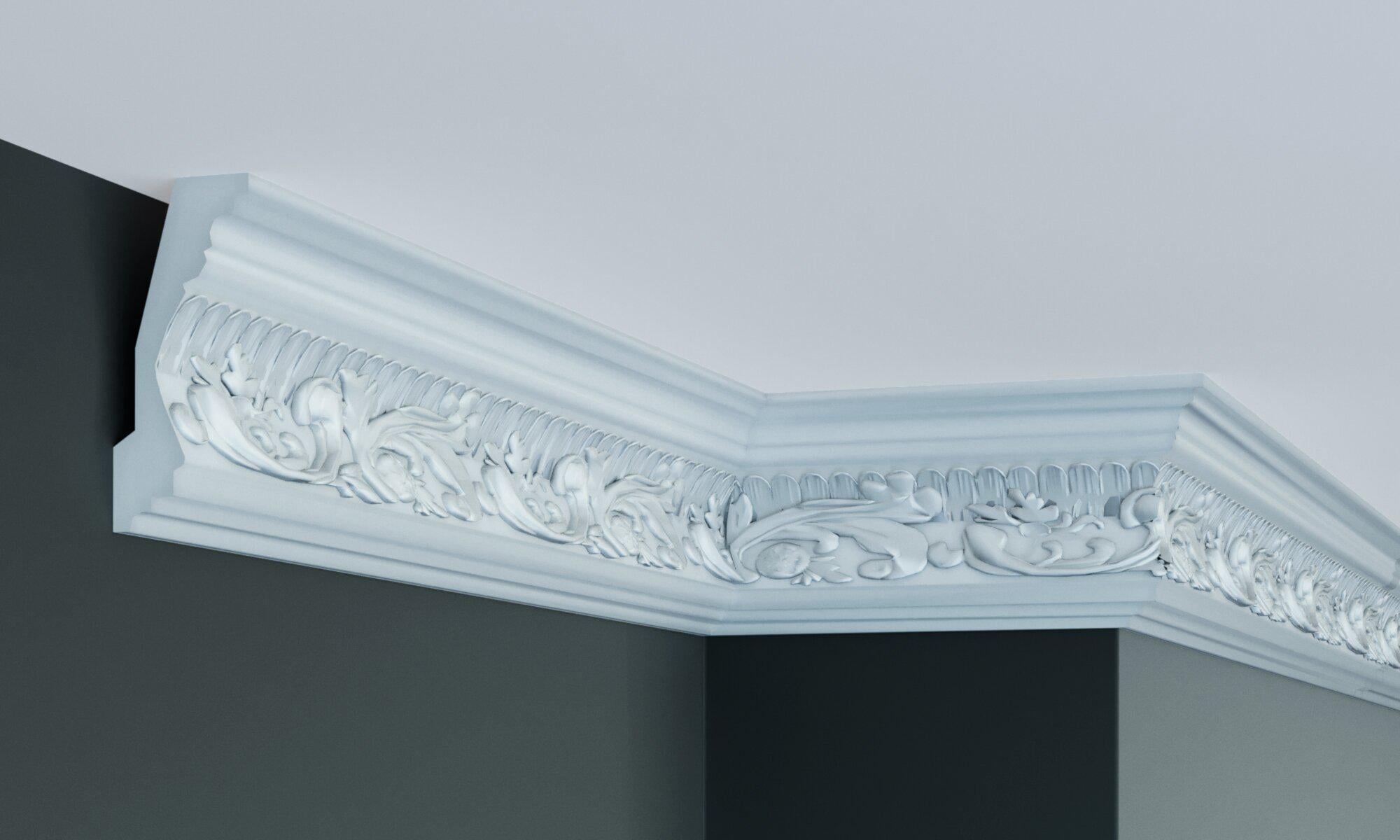 Карниз з орнаментом Gaudi Decor C124 114x54 мм 2000 мм (12368455)