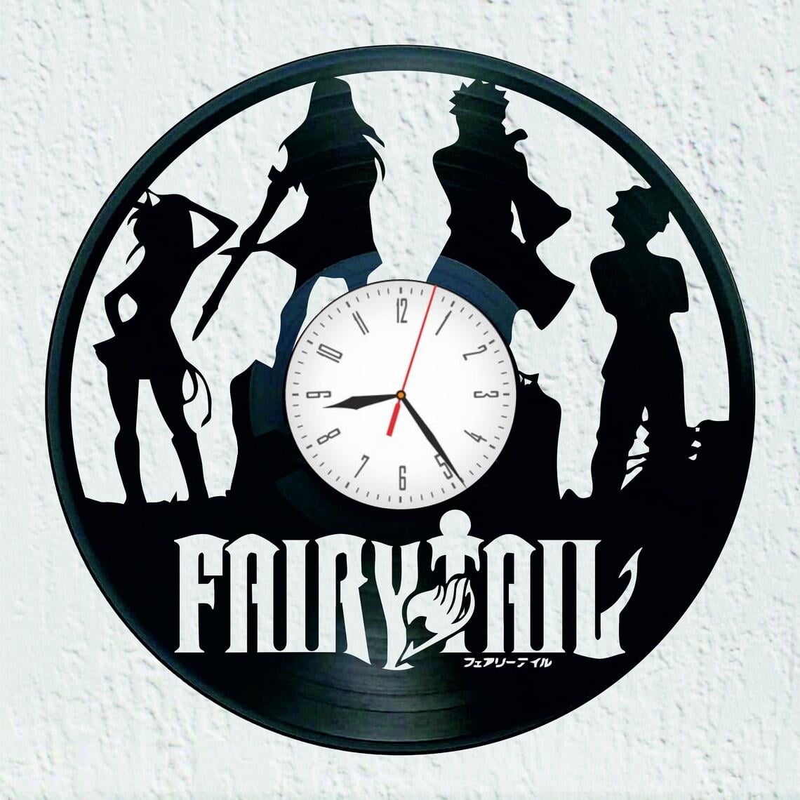 Часы настенные Fairy Tail anime 2294 из виниловой пластинки
