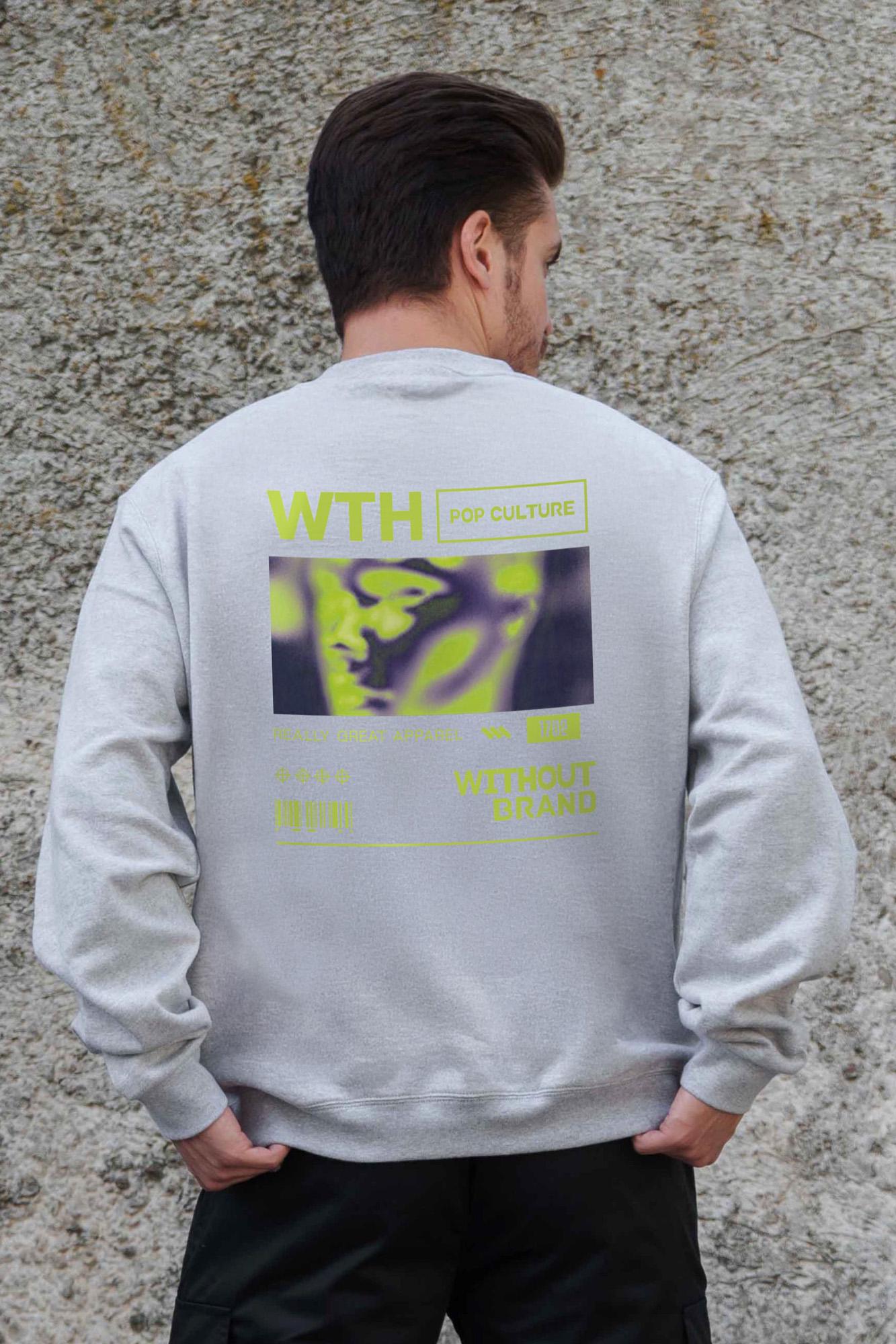 Свитшот оверсайз Pop Culture S/M Grey (S/M8055748)