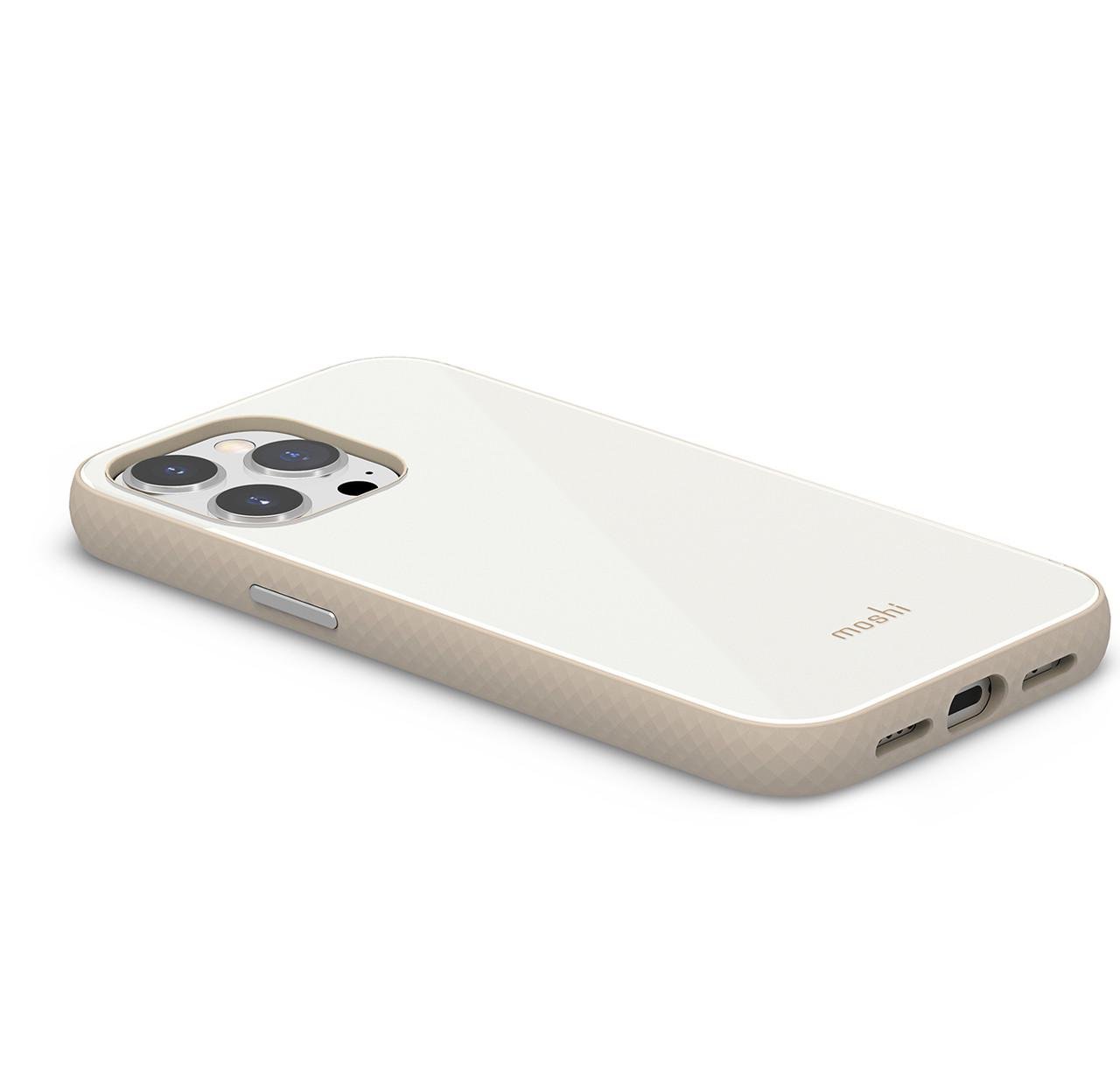 Чохол-накладка Moshi iGlaze Slim Hardshell Case for iPhone 13 Pro, Pearl White (99MO132103) - фото 3