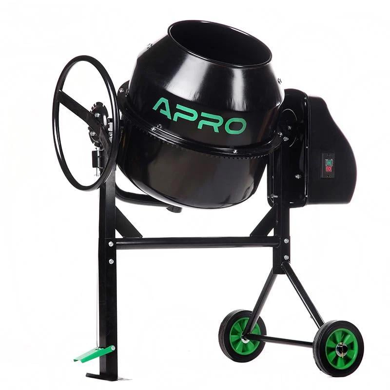 Бетономешалка Apro СМ-140 28-30 об/мин. 550 Вт 140 л венец из чугуна кабель 2,1 м (83740/899514) - фото 3 Бетономешалка Apro СМ-140 28-30 об/мин. 550 Вт 140 л венец из чугуна кабель 2,1 м (83740/899514) - фото 3