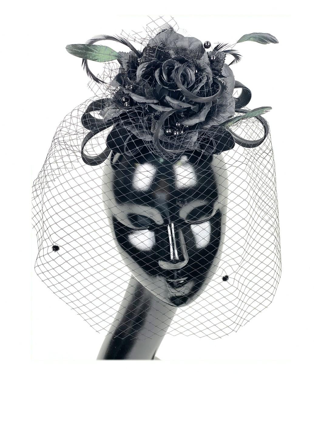 Вуалетка Megan с вуалью (20-914BLK)