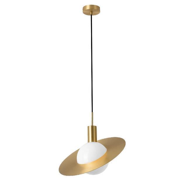 Підвісна люстра Sirius PL052 з плафоном-диском Е27 корпус IP20 60W Золотий (28686298)