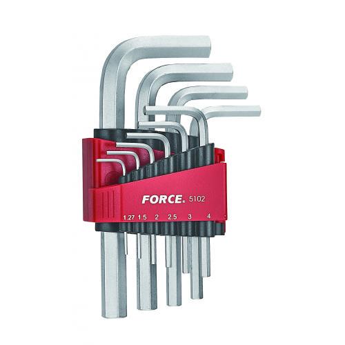 Набор ключей Force HEX 6 гранные 10 предметов 1,27-10 мм - фото 1 Набор ключей Force HEX 6 гранные 10 предметов 1,27-10 мм - фото 1