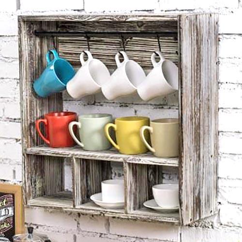 Полка для кружек из дерева Багани Браш (СДК-006322)