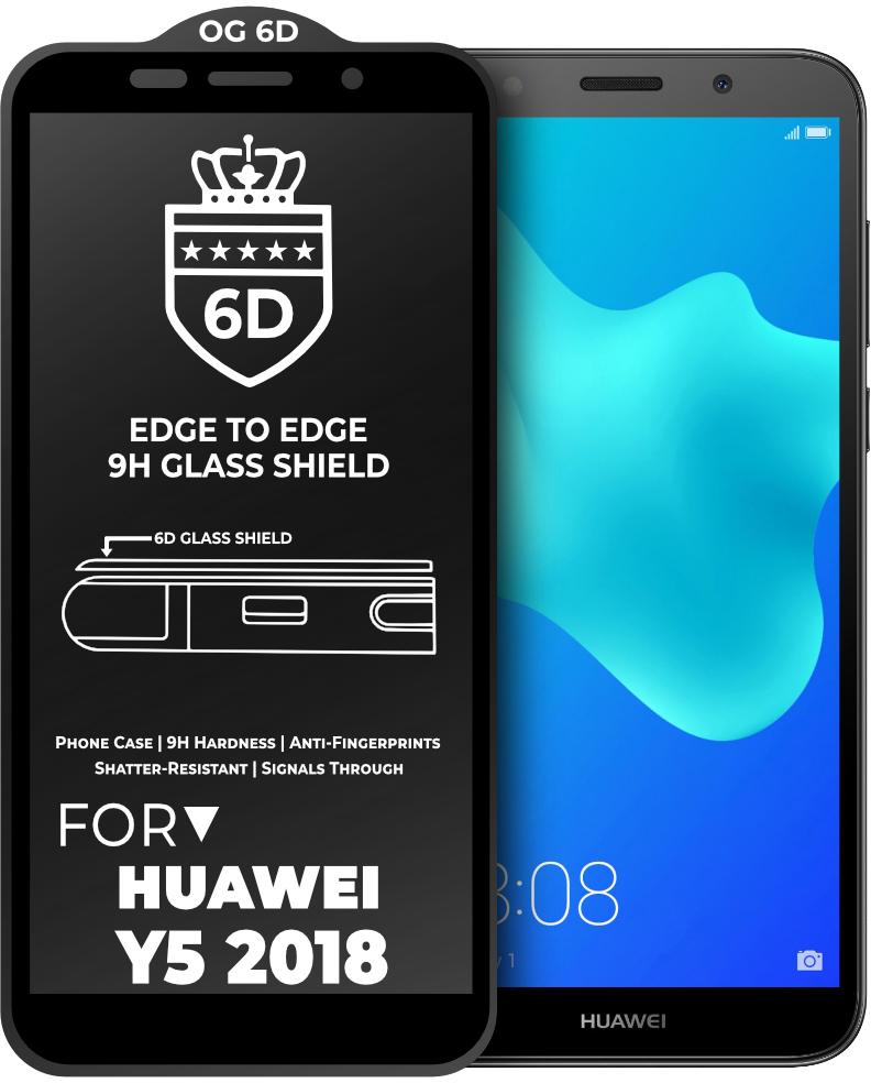 Защитное стекло 6D OG Crown для Huawei Y5 2018 Black (19001) Защитное стекло 6D OG Crown для Huawei Y5 2018 Black (19001)