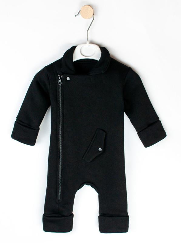 Комбинезон детский косухая тринитка р. 74 Черный (d2128-4_1) - фото 2 Комбинезон детский косухая тринитка р. 74 Черный (d2128-4_1) - фото 2