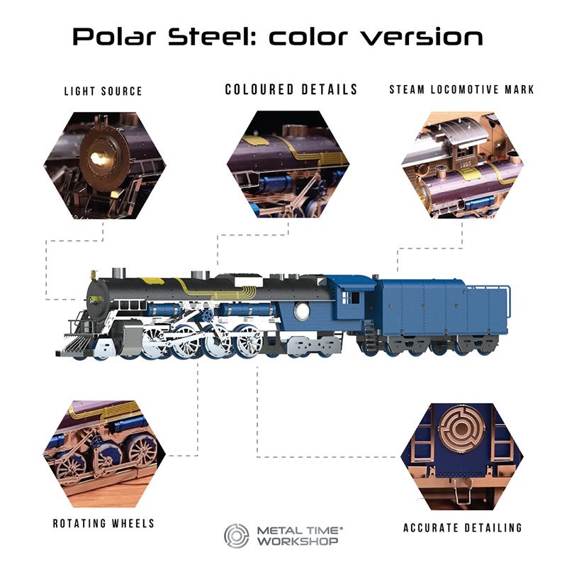 Конструктор METAL-TIME Polar Steel color MT052 коллекционная модель (3031505) - фото 4