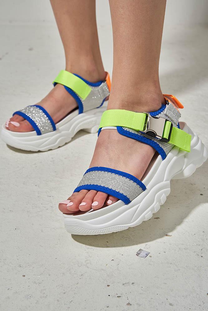 Сандалии женские LONZA на платформе р. 38 Серый (152937) - фото 3 Сандалии женские LONZA на платформе р. 38 Серый (152937) - фото 3