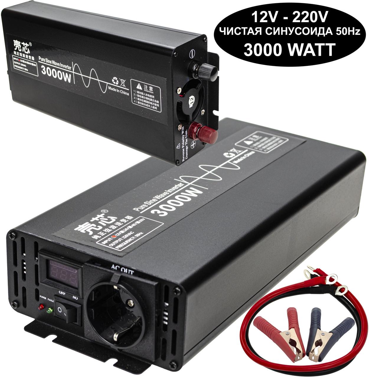 Инвертор 12V-220 KAIX 3000W SIN преобразователь напряжения 12V-220V чистая синусоида 3000 Вт - фото 5