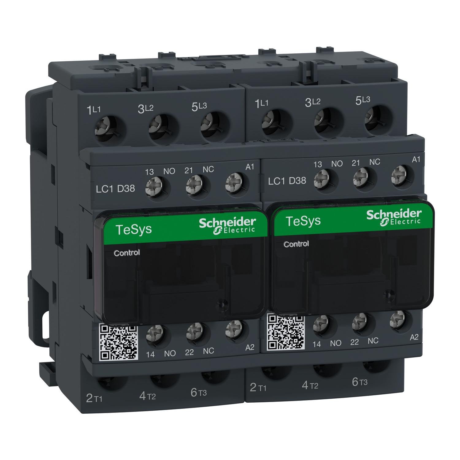 Контактор-пускатель Schneider Electric TeSys Deca реверсивный 38А 230В 1NO+1NC (LC2D38P7)