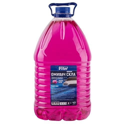 Омыватель стекла зимний Vitol "-20" Бабл Гамм 4,5 л Омыватель стекла зимний Vitol "-20" Бабл Гамм 4,5 л