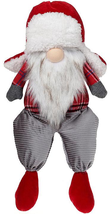 Игрушка мягкая Гномик 26х18х57 см Red/Grey