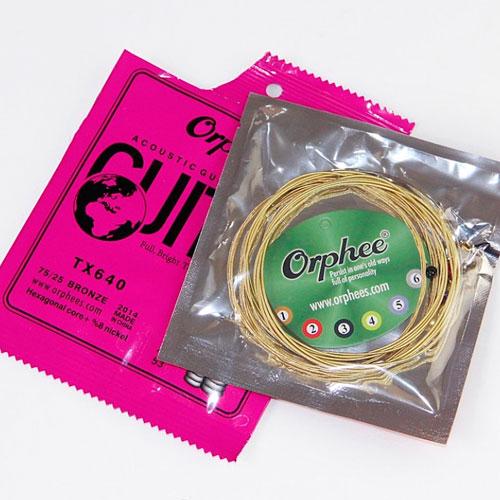 Набір струн для акустичної гітари Orphee TX640 12-53" 0,30-1,34 мм 6 шт. (536995) - фото 4 Набір струн для акустичної гітари Orphee TX640 12-53" 0,30-1,34 мм 6 шт. (536995) - фото 4