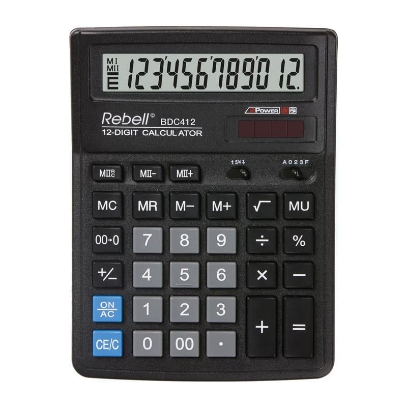 Калькулятор бухгалтерский Rebell BDC 412