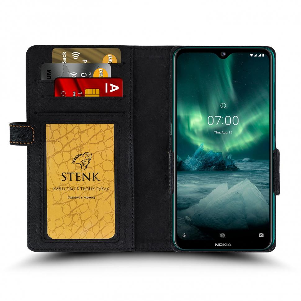 Чехол книжка Stenk Wallet для Nokia 7.2 Черный (64602)