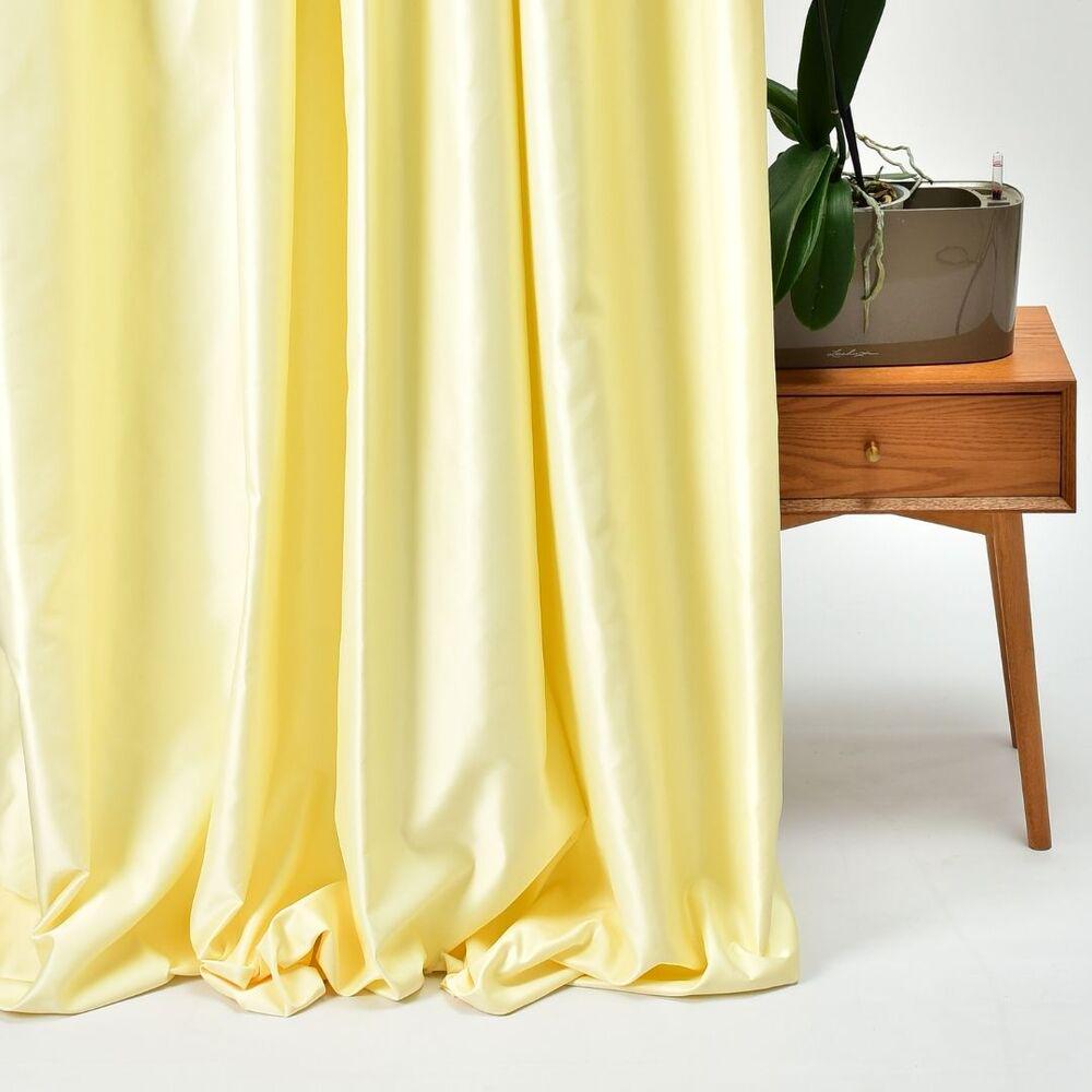 Ткань портьерная однотонная Micro saten V-122 Кремовый (19515)