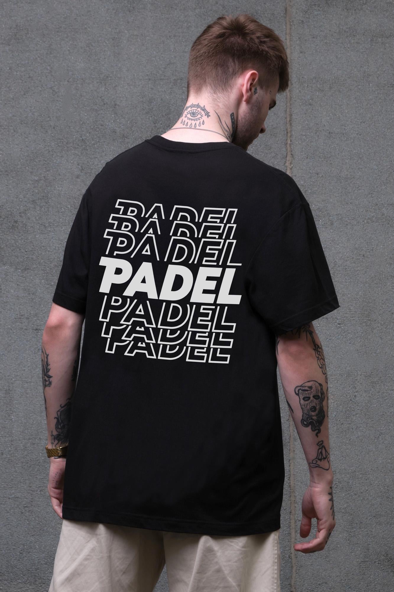 Футболка оверсайз Without З Принтом Padel 2XL/3XL Black (2XL/3XL8056269 8056270)